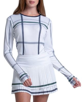  Women's Plaid Long Sleeve Top