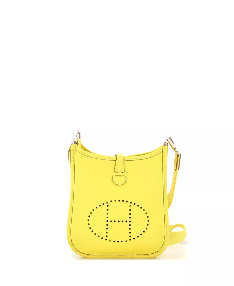 Pre-Owned HERMES Evelyne Gen Iii Clemence Leather Crossbody