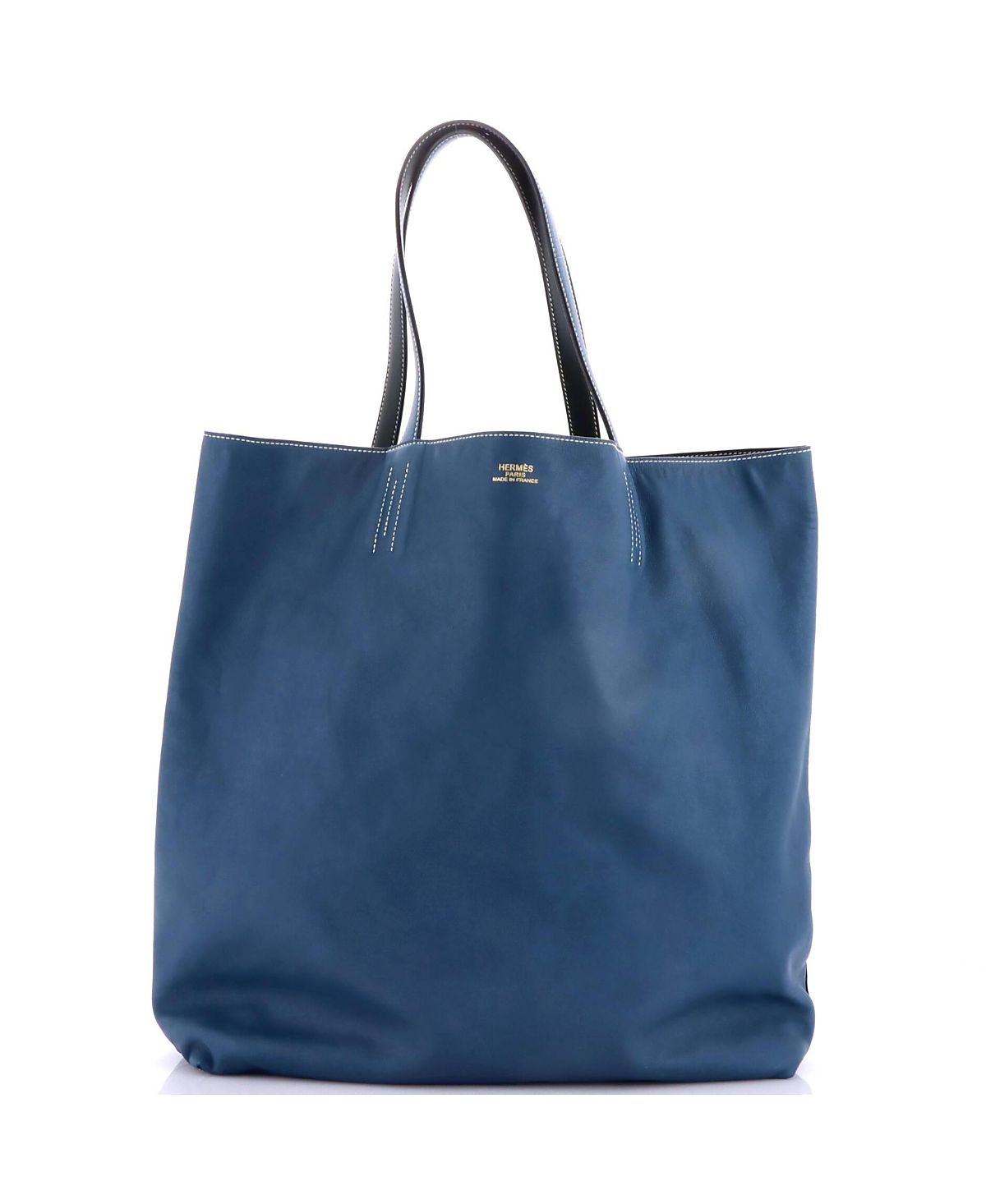 Pre-Owned HERMES 45 Double Sens Tote Veau Sikkim