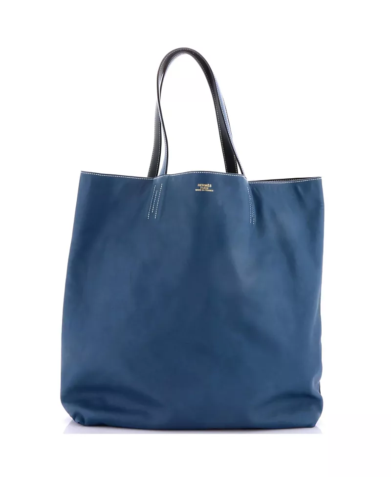 Pre-Owned HERMES 45 Double Sens Tote Veau Sikkim