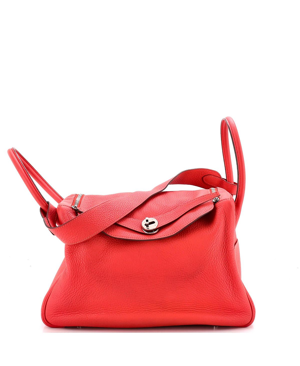 Pre-Owned HERMES Lindy 30 Clemence Leather Shoulder Bag
