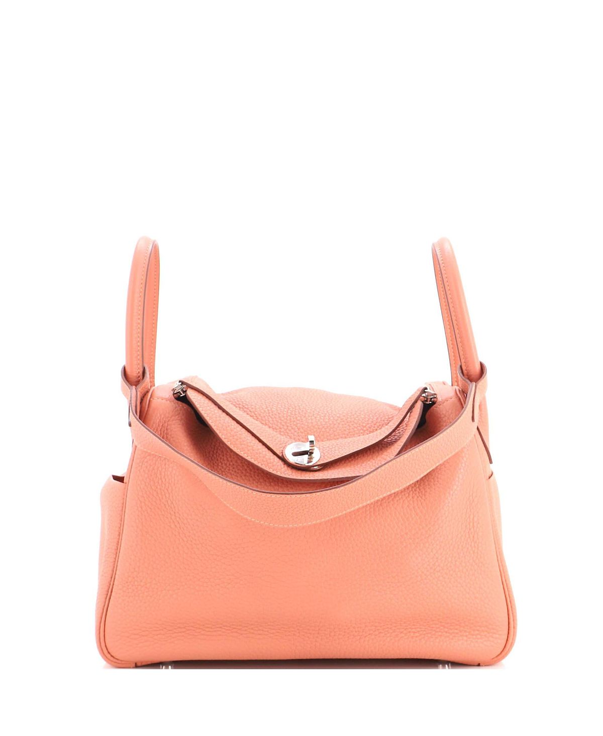 Pre-Owned HERMES Lindy 30 Clemence Leather Shoulder Bag