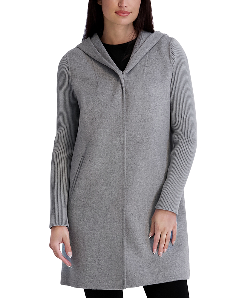 Kenneth Cole Hooded Double Face Coat
