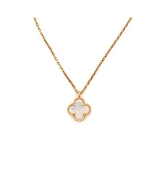  Sweet Alhambra Pendant Necklace 18K Gold and Mother of Pearl