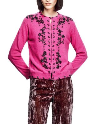  Beaded Knit Cardigan
