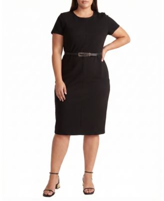  Women's Plus Executive Ponte Dress