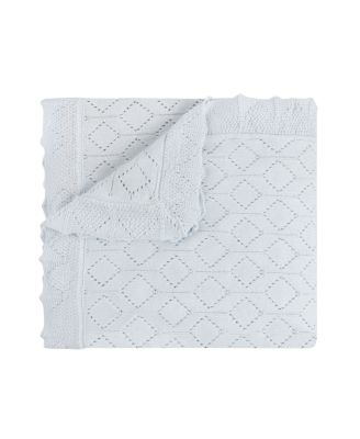 Unisex Lux Pointelle Knit Blanket