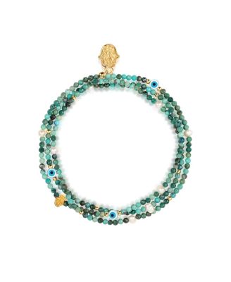  Enlightened Spirit Turquoise December Birthstone Wrap Bracelet
