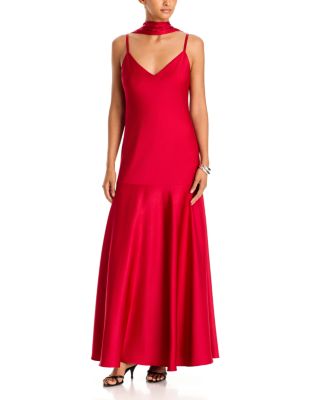 Leona Satin Drop Waist Dress