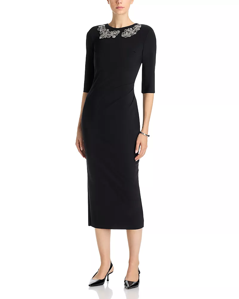 Chiara Boni La Petite Robe Shire Embellished Midi Dress