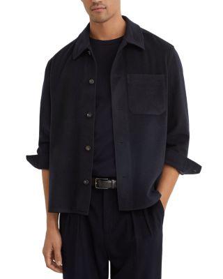 Collin Point Collar Brushed Pocket Overshirt