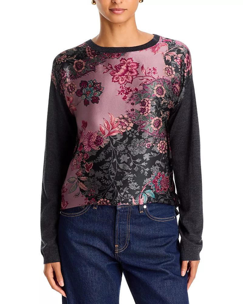 Johnny Was The Printed Drop Shoulder Pullover