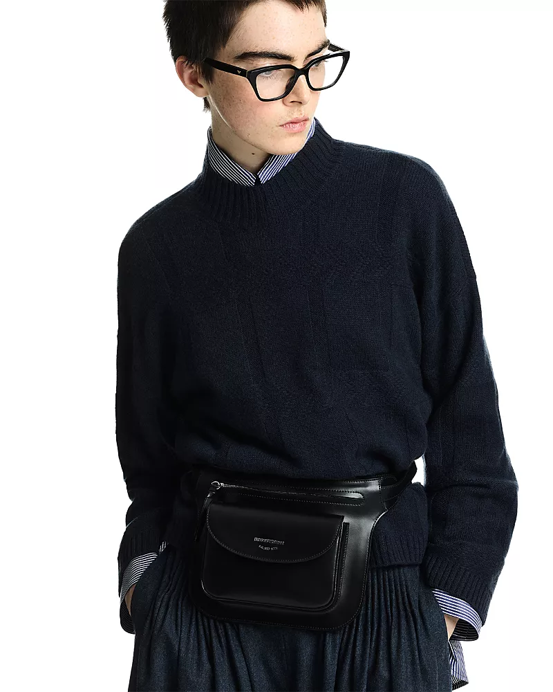 Emporio Armani Wool & Cashmere Cable Knit Sweater