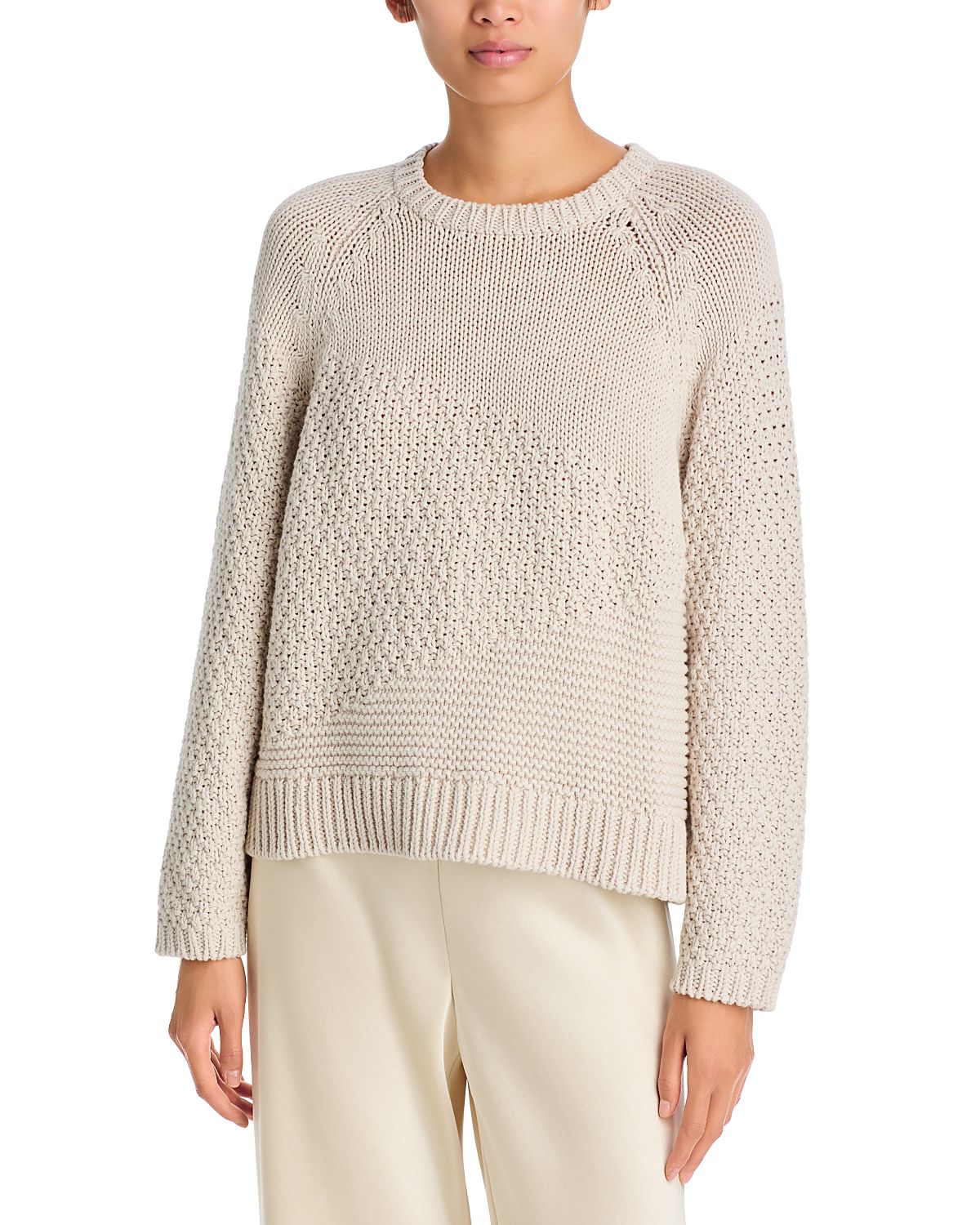 Eileen Fisher Peruvian Cotton Crewneck Sweater