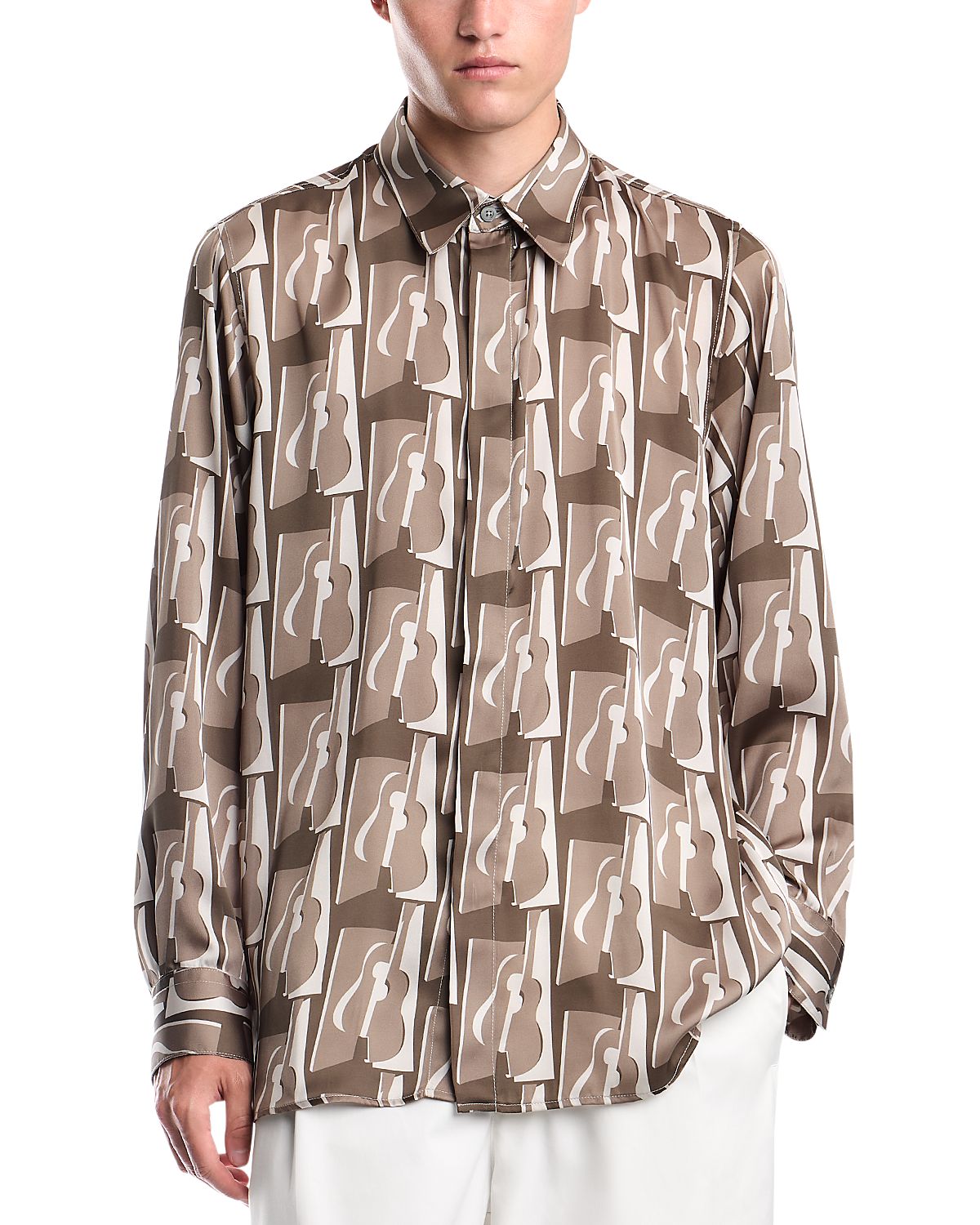 Emporio Armani Printed Long Sleeve Shirt