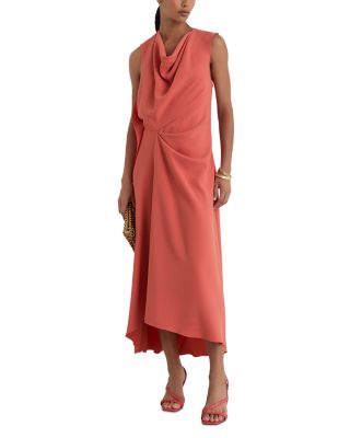 Petite Dorota Draped Midi Dress