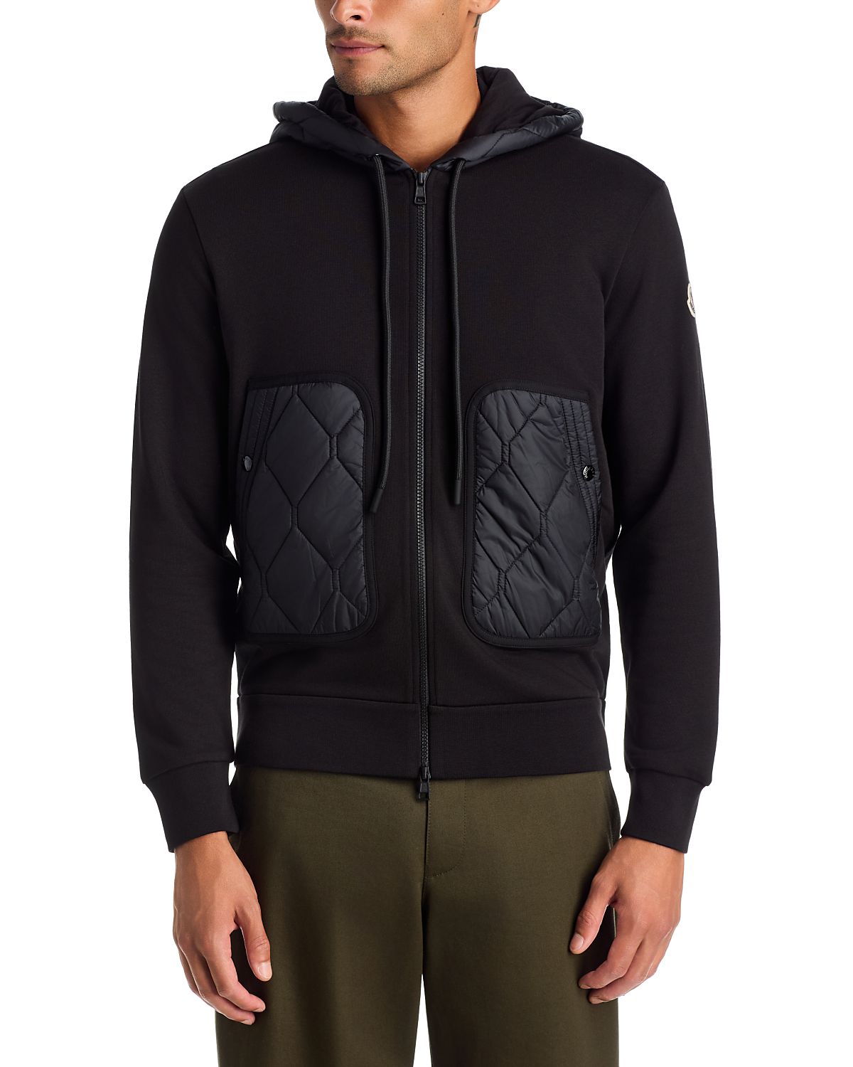 Moncler Hooded Zip Up Cardigan