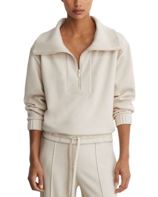 Layla Funnel Neck Half Zip Sweatshirt