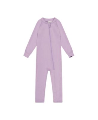 Girls' One Piece Asymmetric Zip Brushed Thermal Underwear - Little Kid, Big Kid