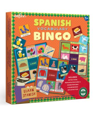  Bingo Spanish Vocabulary Game - Ages 5+