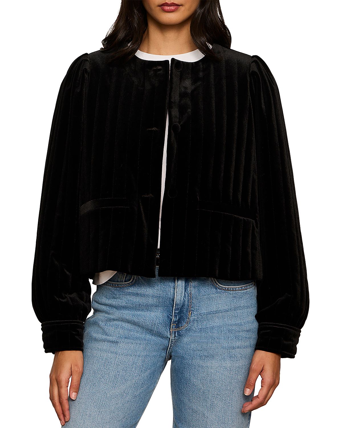 Sanctuary Pepper Velvet Cropped Jacket