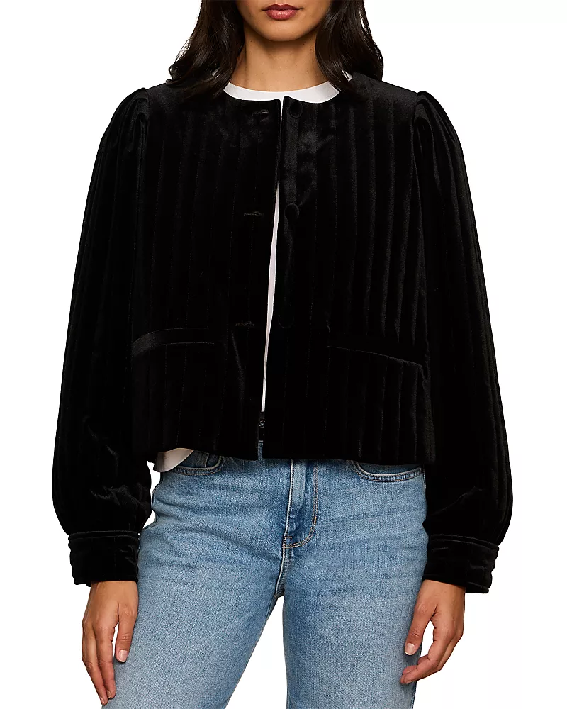 Sanctuary Pepper Velvet Cropped Jacket