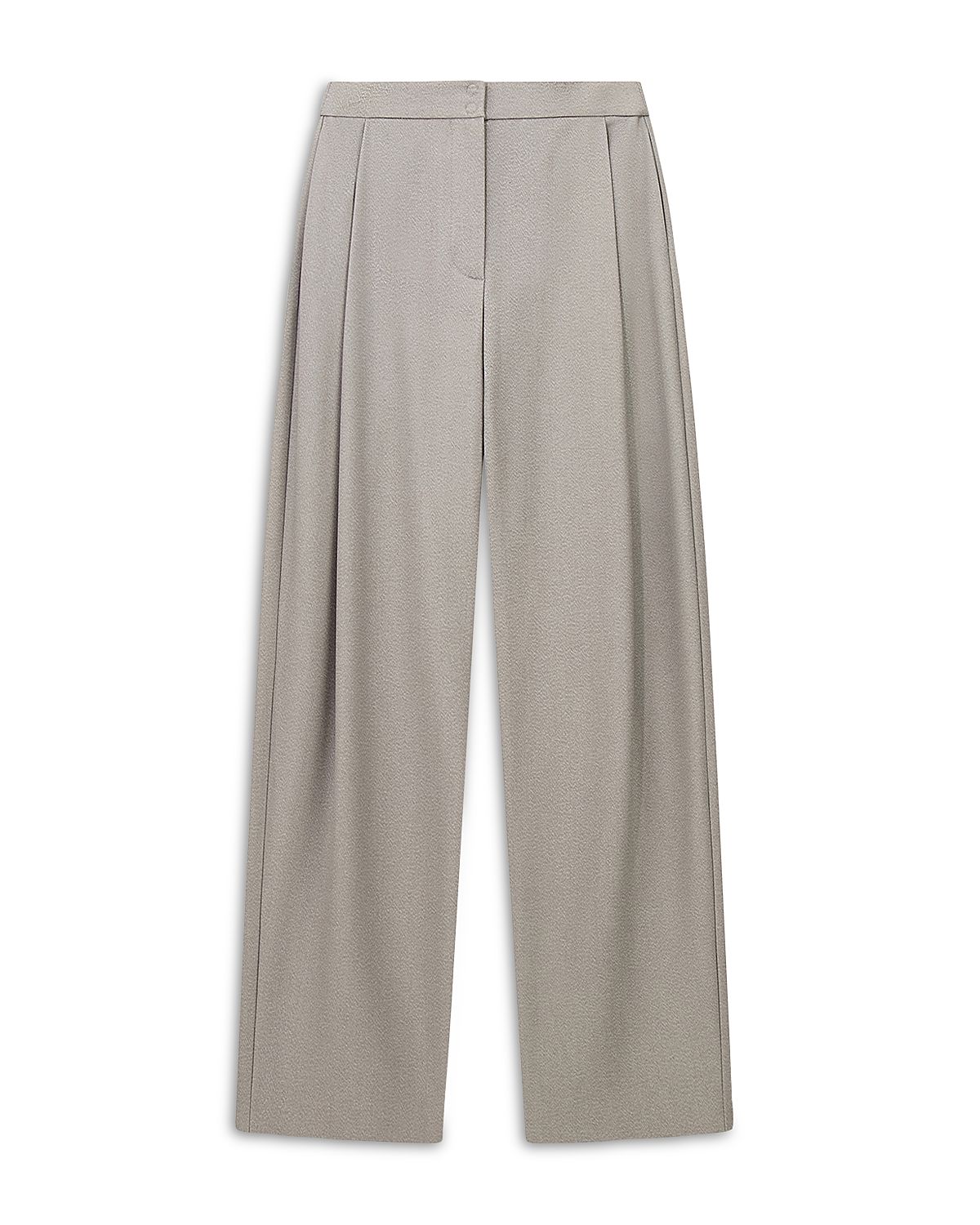 Emporio Armani Cotton Pleated Wide Leg Pants