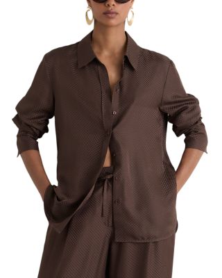 Aliana Jacquard Silk Shirt