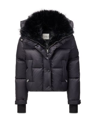 Girls' Vesper Down Puffer Coat With Faux Fur Trim - Big Kid