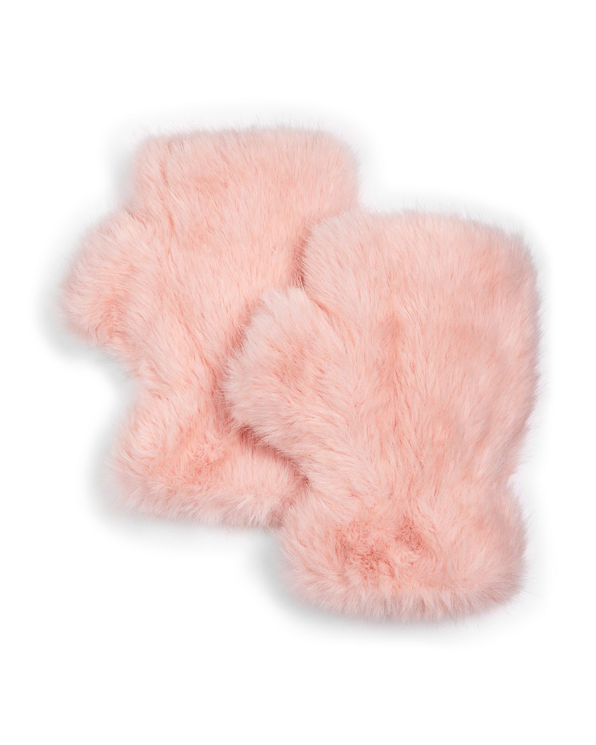 Aqua Faux Fur Fingerless Gloves - Exclusive