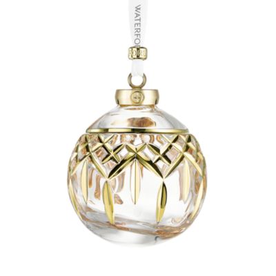 Lismore Bauble Ornament, Gilded Gold 