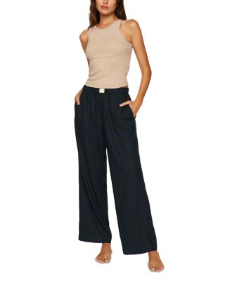 Pull On Faux Fly Pajama Pants