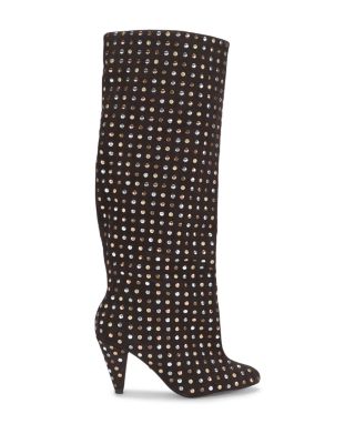 Women's Lambeth Studded Suede Knee High Boots