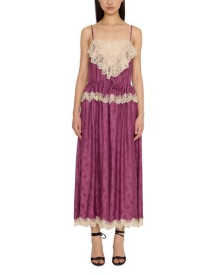 Ethel Lace Trim Midi Dress