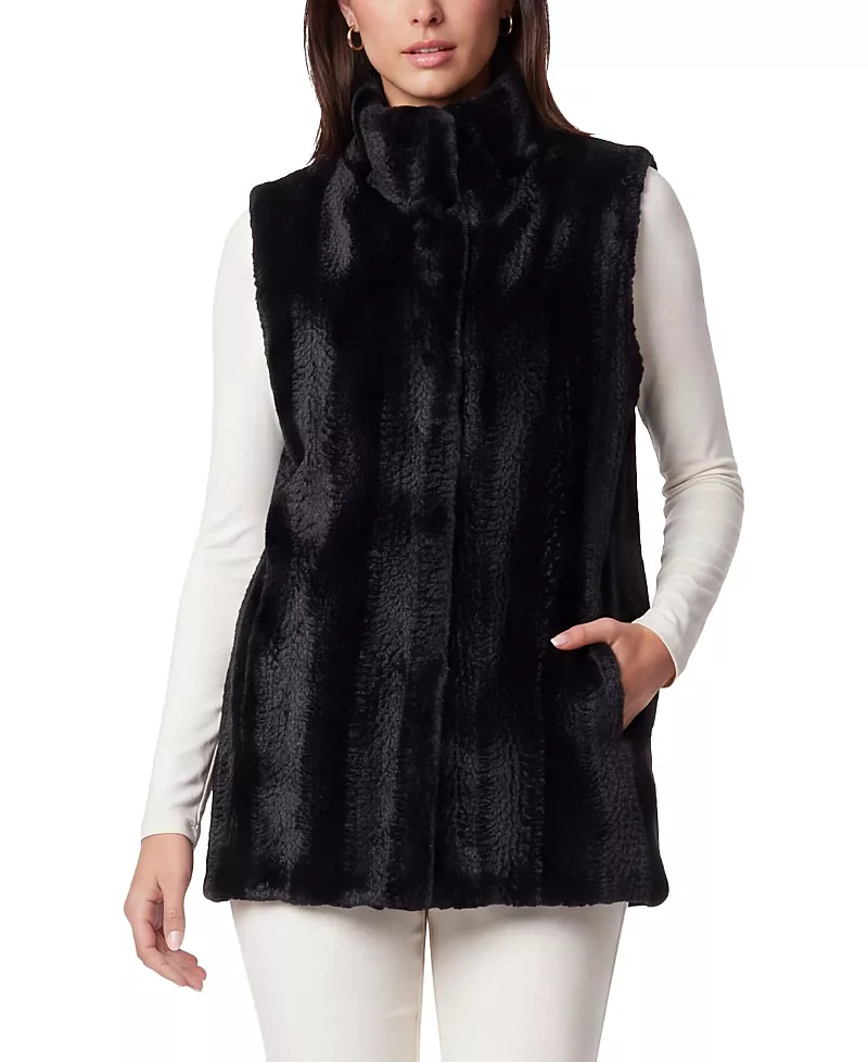 Lyla Grant Faux-Fur Mink Reversible Vest