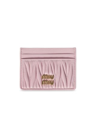 Miu Miu Matelasse Nappa Leather Card Holder