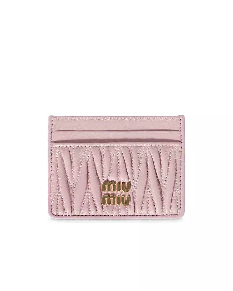 Miu Miu Matelasse Nappa Leather Card Holder