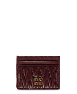  Matelasse Nappa Leather Card Holder