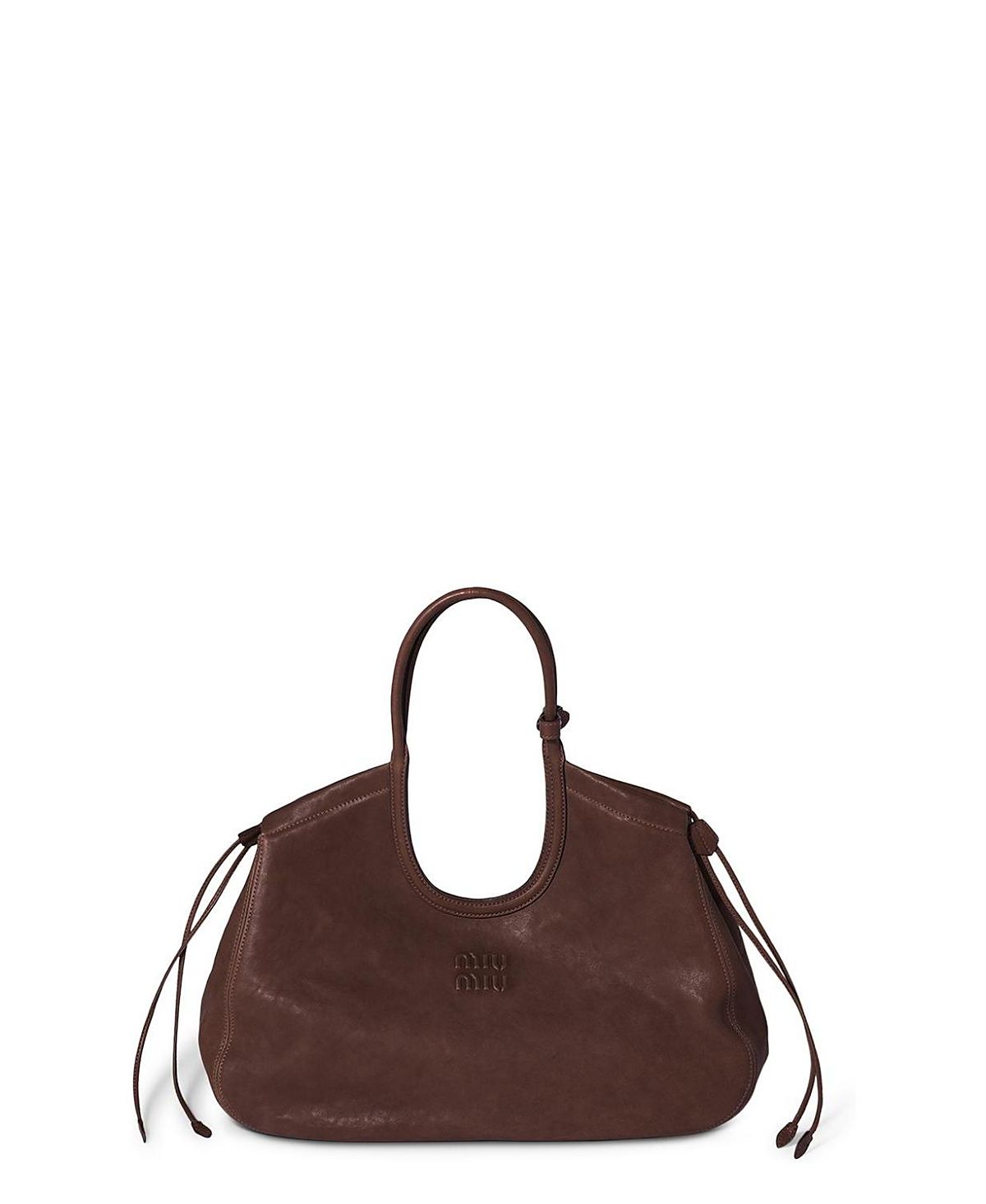 Miu Miu Ivy Nappa Leather Shopping Bag