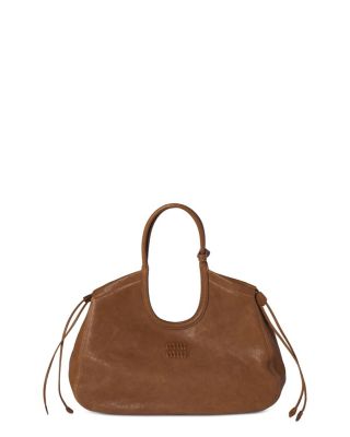 Miu Miu Ivy Nappa Leather Shopping Bag