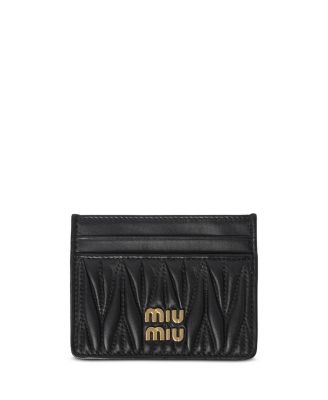 Miu Miu Matelasse Nappa Leather Card Holder