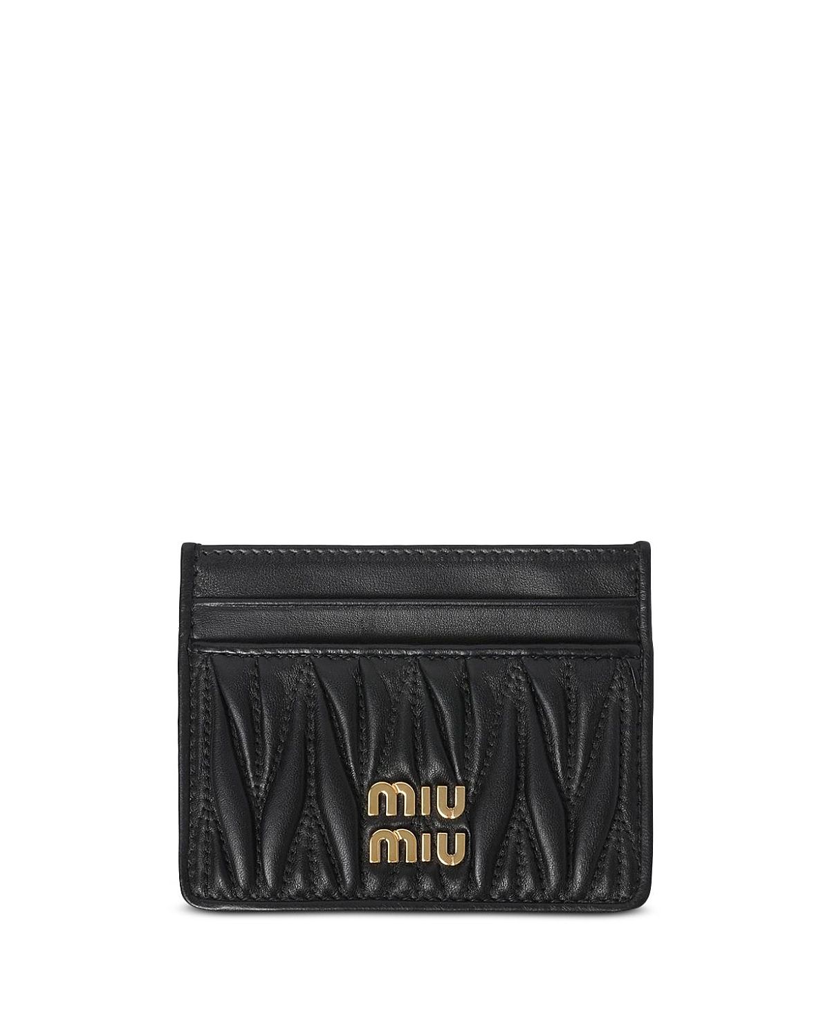 Miu Miu Matelasse Nappa Leather Card Holder