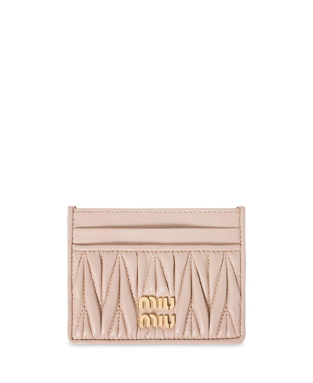 Miu Miu Matelasse Nappa Leather Card Holder