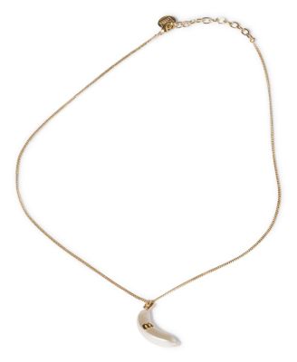 Miu Miu Metal Banana Necklace with Pendant