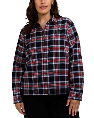 Sandy Plaid Button Front Shirt