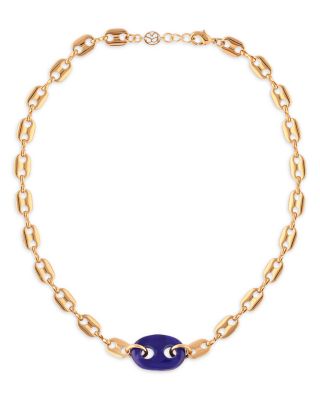 Mariner Glass Link Necklace, 16.5-17.7"