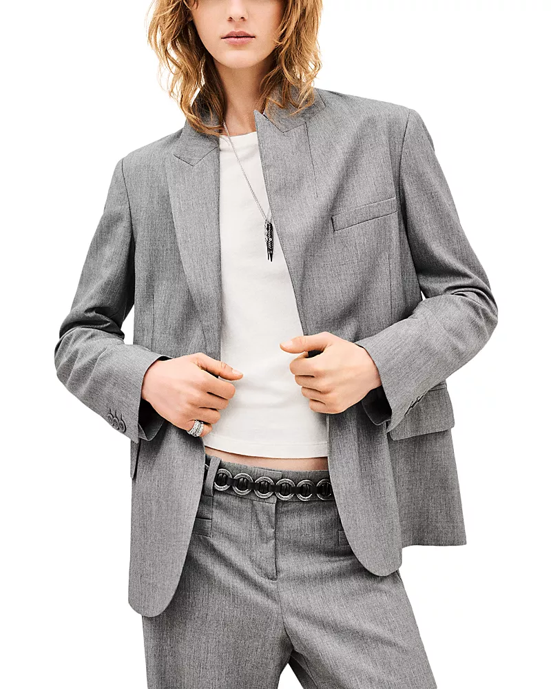 ba & sh Cayne Peak Lapel Blazer