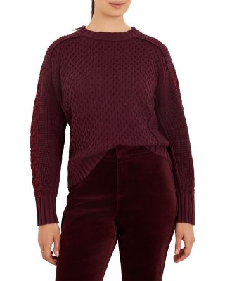 Cotton Crisscross Stitch Sweater