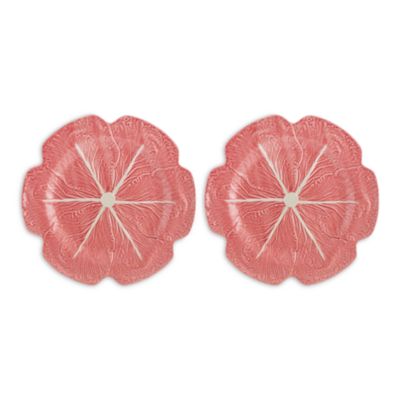 Pink Cabbage Charger Plate, Set of 2