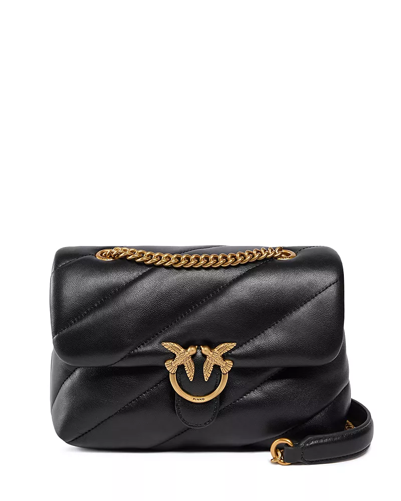 Pinko Love Puff Mini Quilted Leather Crossbody